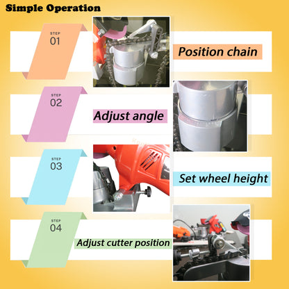 KonKell® 250W High-Speed Chainsaw Sharpener